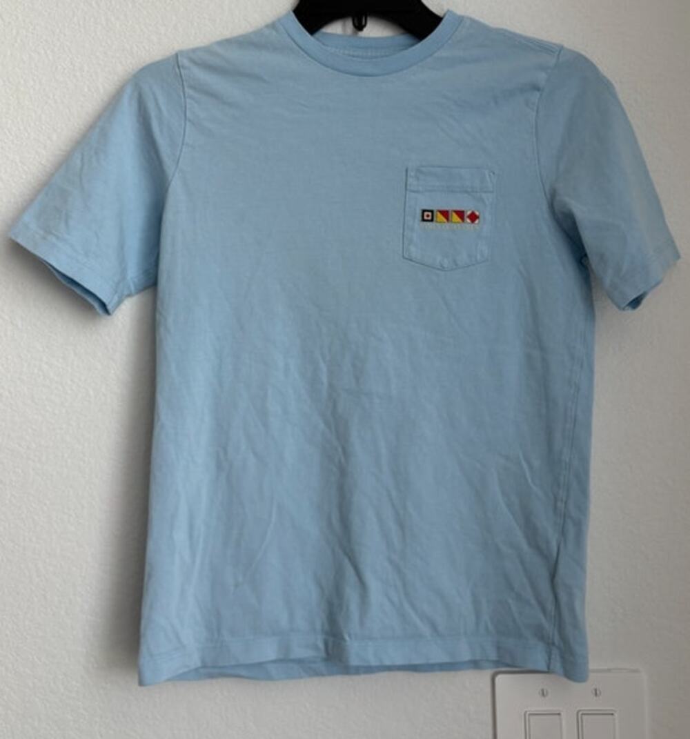Boys Vineyard Vines Captain Wheel Dog T Shirt Size Medium
